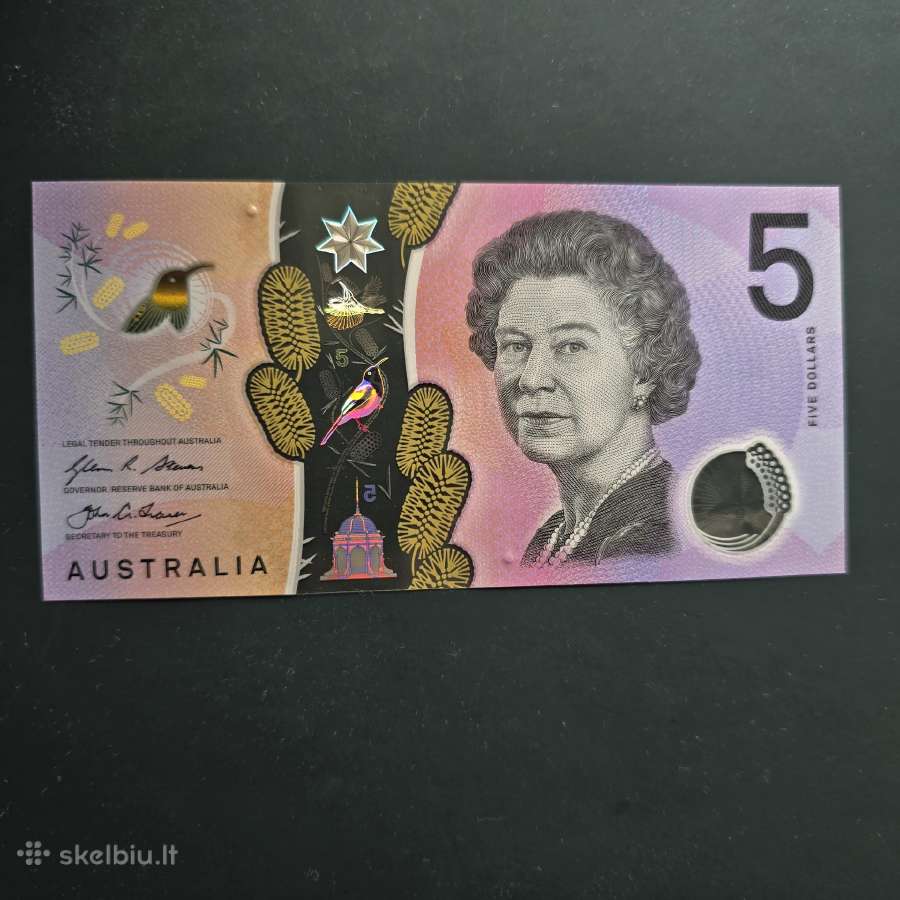Australija 2016 5 dollars Unc