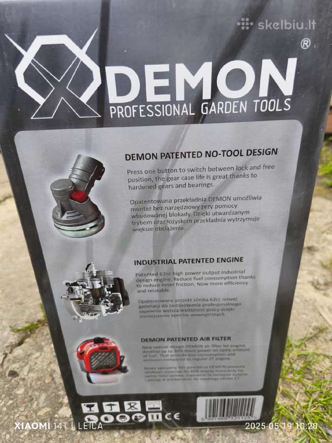 Naujos Žoliapjovės Rider Trimeris Demon Turbo - nuotraukos Nr. 14