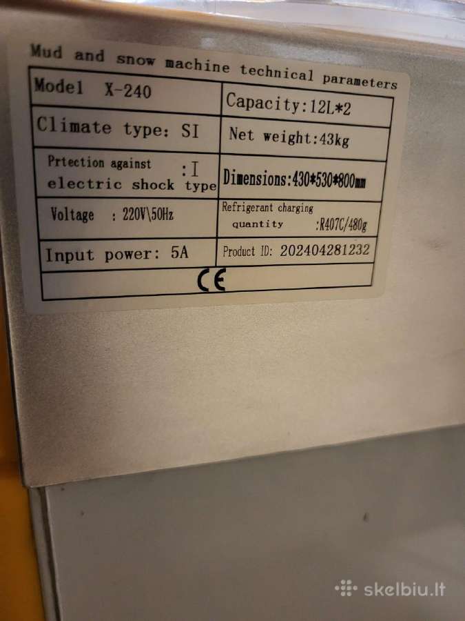 Šerbeto aparatas profesionalus - nuotraukos Nr. 2