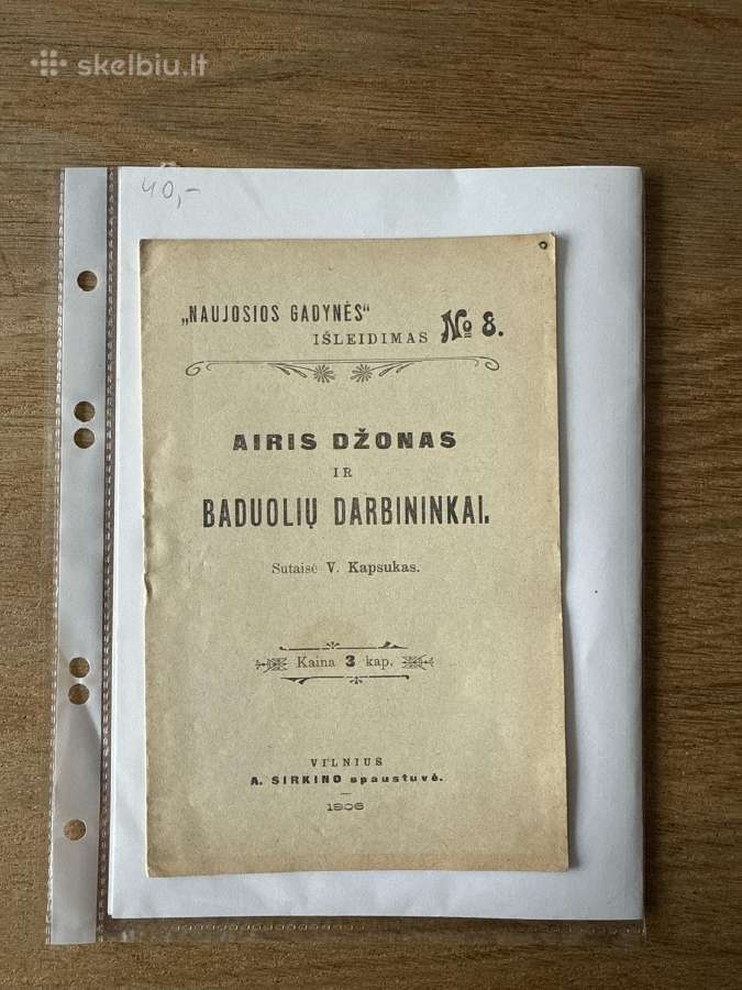Airis Džonas ir baduolių darbininkai 1906 m.