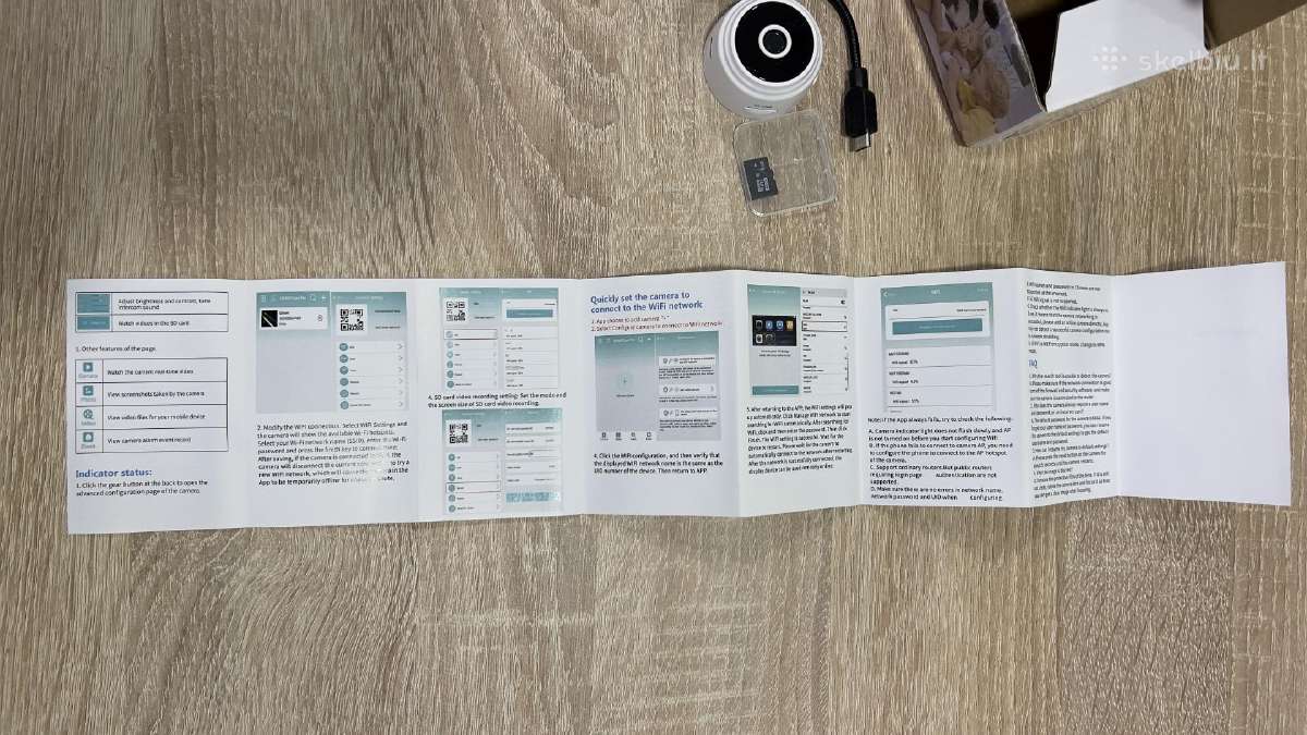 WiFi kamera tinkama tiek laukui, tiek vidui - nuotraukos Nr. 6