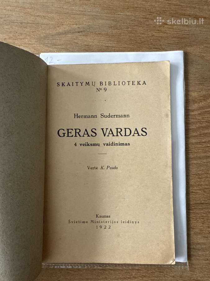 Geras vardas 1922 m. - nuotraukos Nr. 2