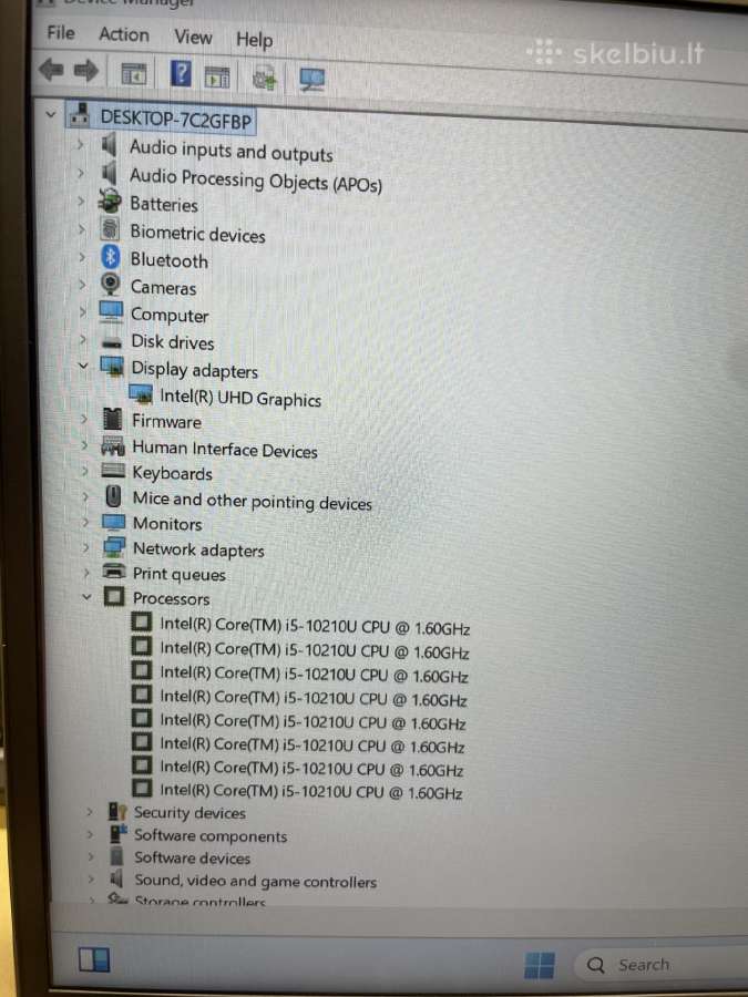 Hp Zbook Firefly 14 G7 i5-10210u 8gb RAM 256gb SSD - nuotraukos Nr. 7