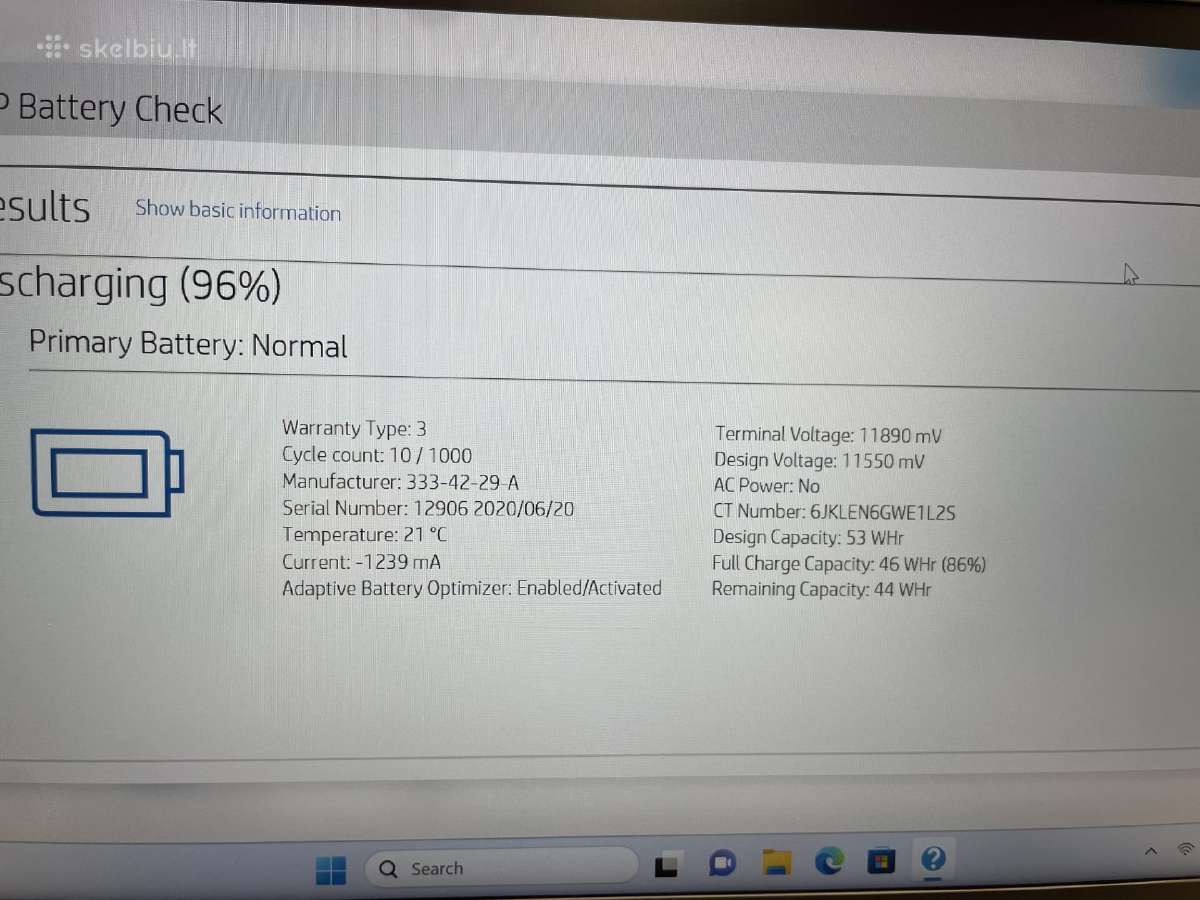 Hp Zbook Firefly 14 G7 i5-10210u 8gb RAM 256gb SSD - nuotraukos Nr. 8