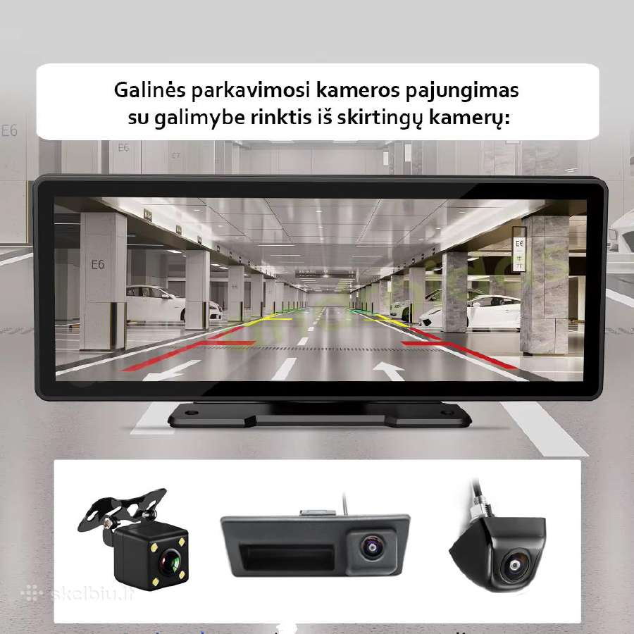Carplay Android Auto Mirror Link universali 10" - nuotraukos Nr. 4