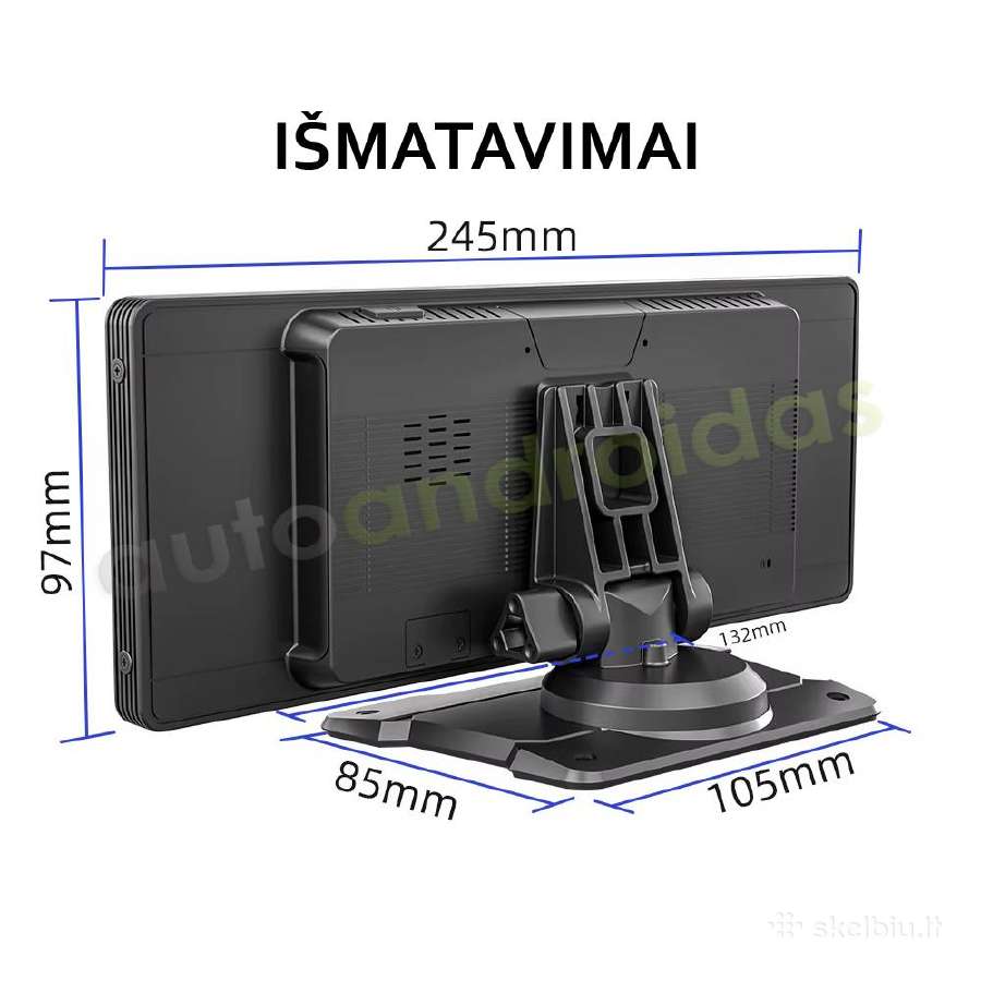Carplay Android Auto Mirror Link universali 10" - nuotraukos Nr. 9