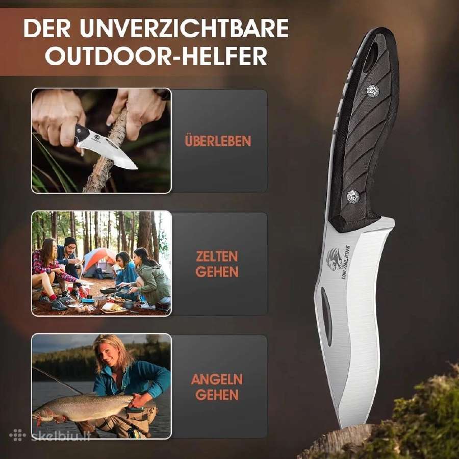 Medžioklės peilis fiksuotu ašmenimis - nuotraukos Nr. 3