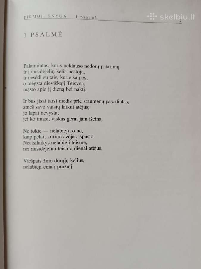 Psalmių knygos (Sigito Gedos vertimas) - nuotraukos Nr. 5