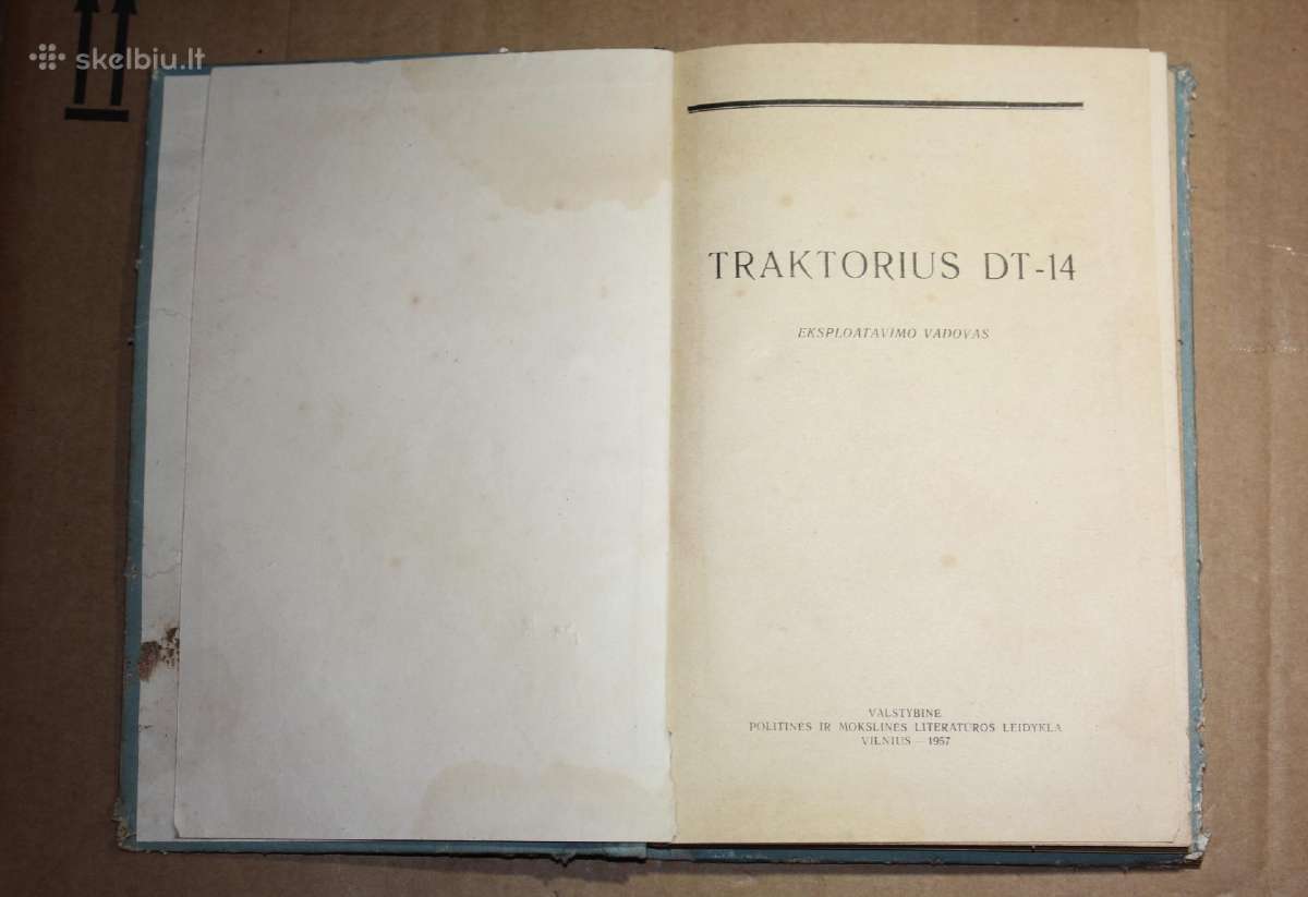 Traktorius DT-14 eksploatavimo vadovas knyga 1957 - nuotraukos Nr. 2