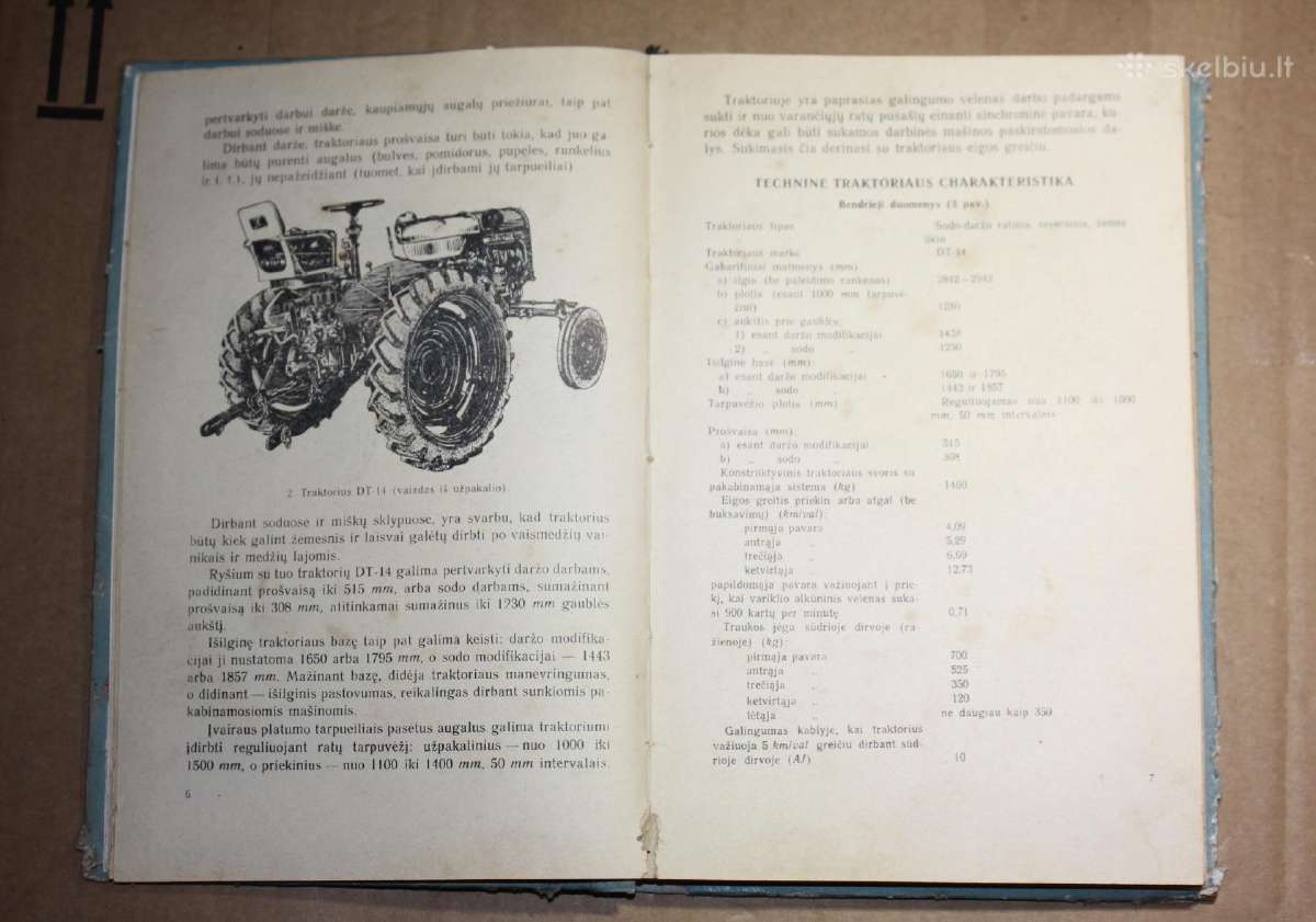 Traktorius DT-14 eksploatavimo vadovas knyga 1957 - nuotraukos Nr. 5