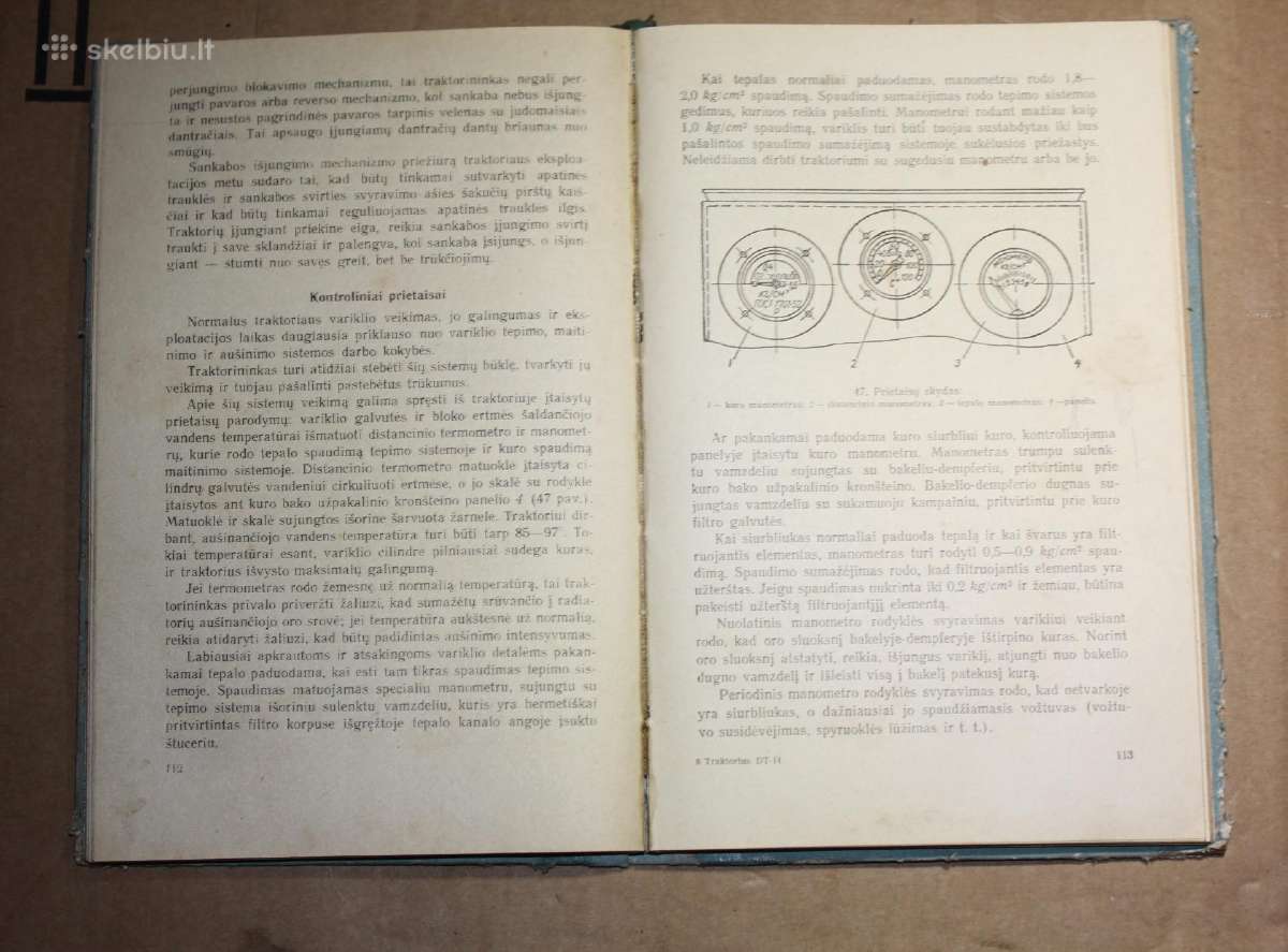 Traktorius DT-14 eksploatavimo vadovas knyga 1957 - nuotraukos Nr. 8