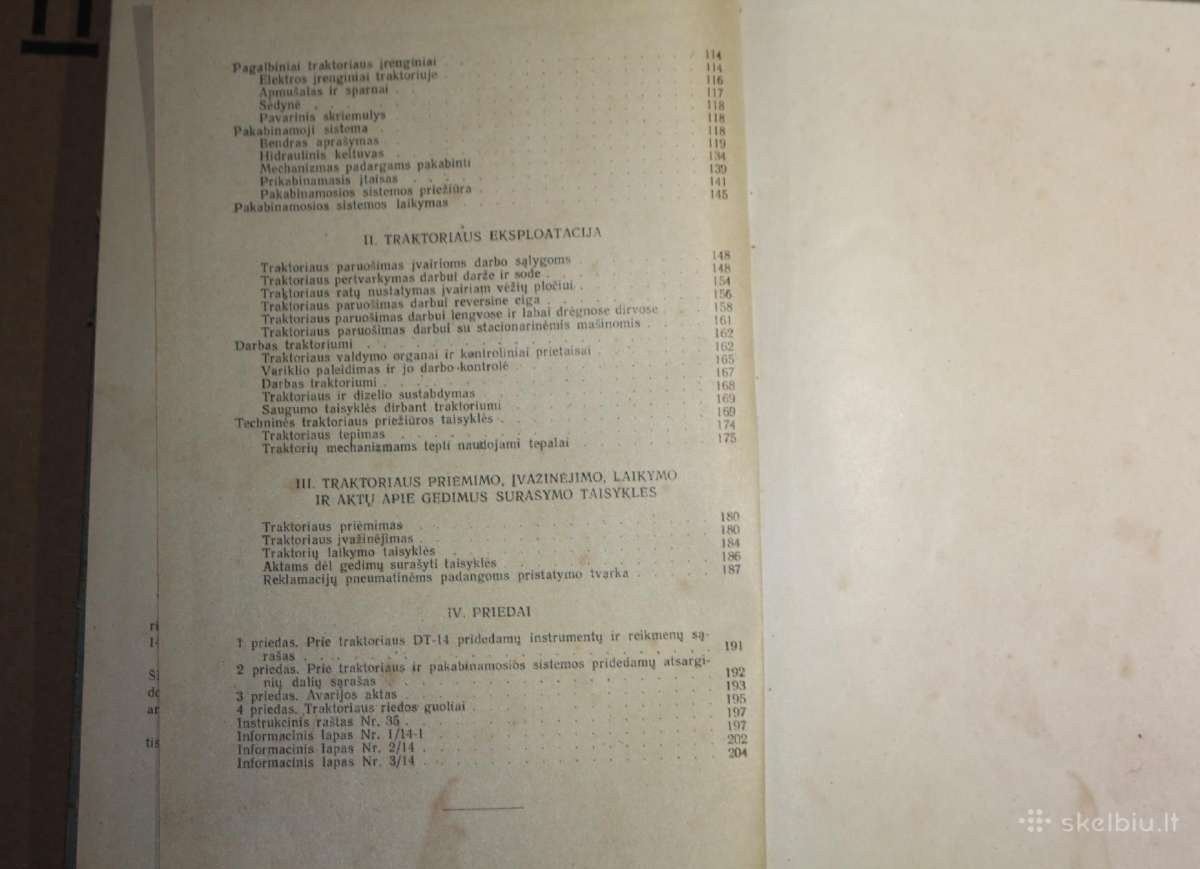Traktorius DT-14 eksploatavimo vadovas knyga 1957 - nuotraukos Nr. 10