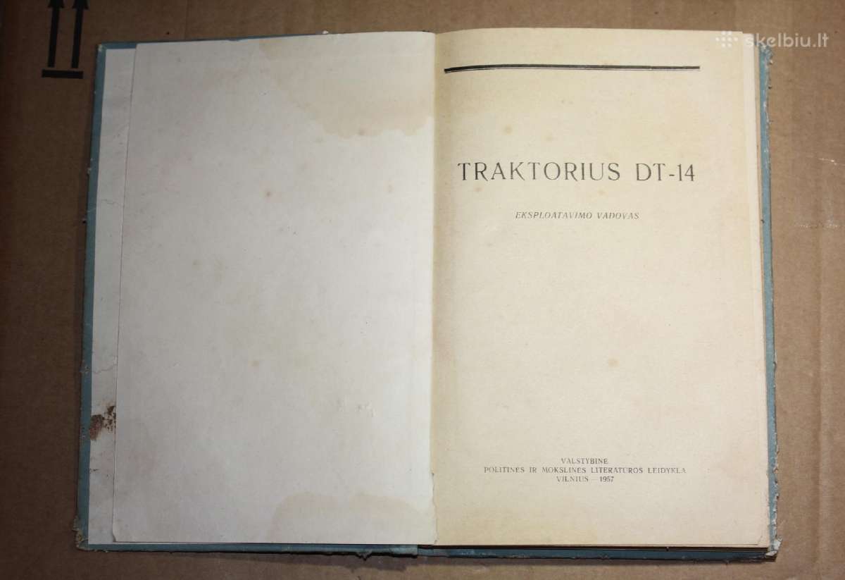 Traktorius DT-14 eksploatavimo vadovas knyga 1957 - nuotraukos Nr. 2