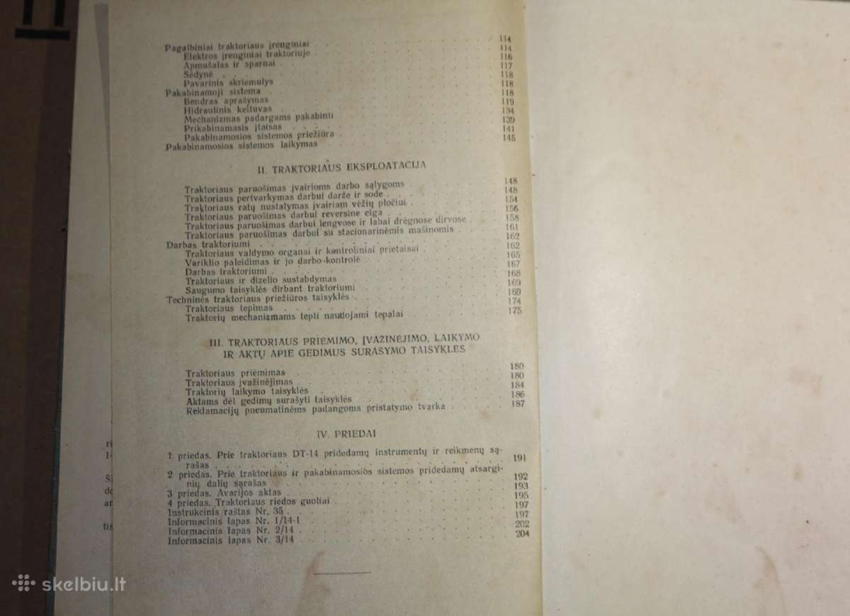 Traktorius DT-14 eksploatavimo vadovas knyga 1957 - nuotraukos Nr. 10