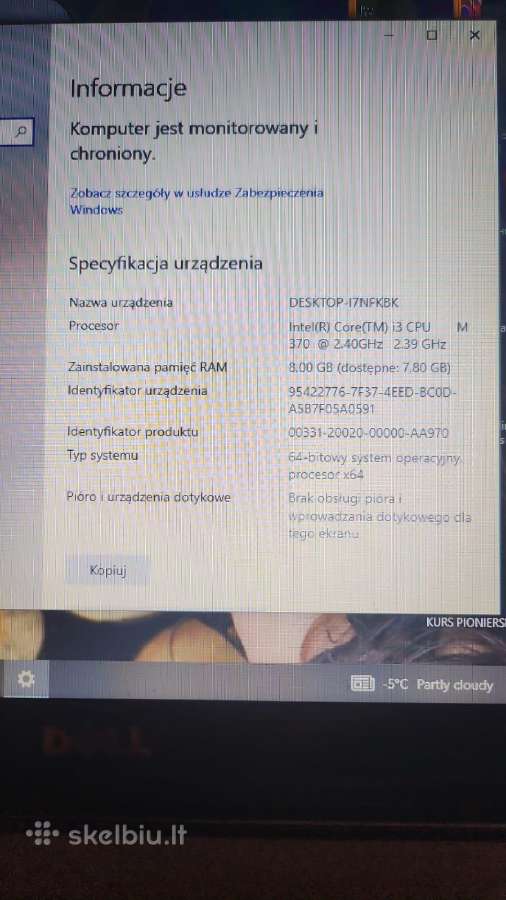 17 coliu Dell inspiron 8/128+ taše - nuotraukos Nr. 5