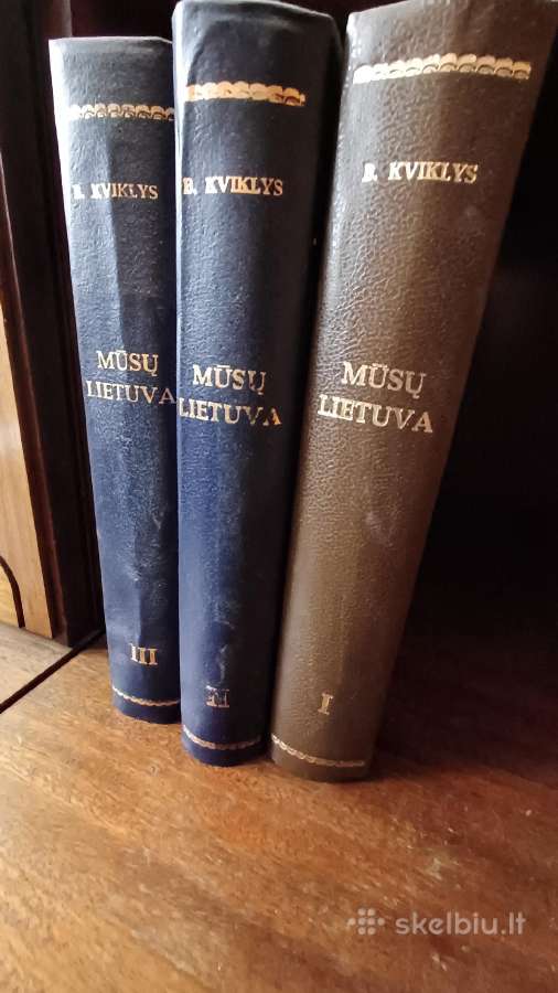 Knygos, B. Kviklys "Mūsų Lietuva" 3 tomai