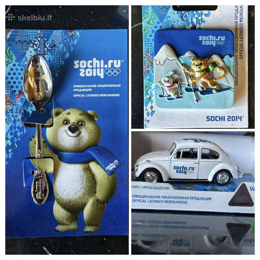 Olimpiniai suvenyrai VW beetle magnetukas šaukštel - nuotraukos Nr. 2
