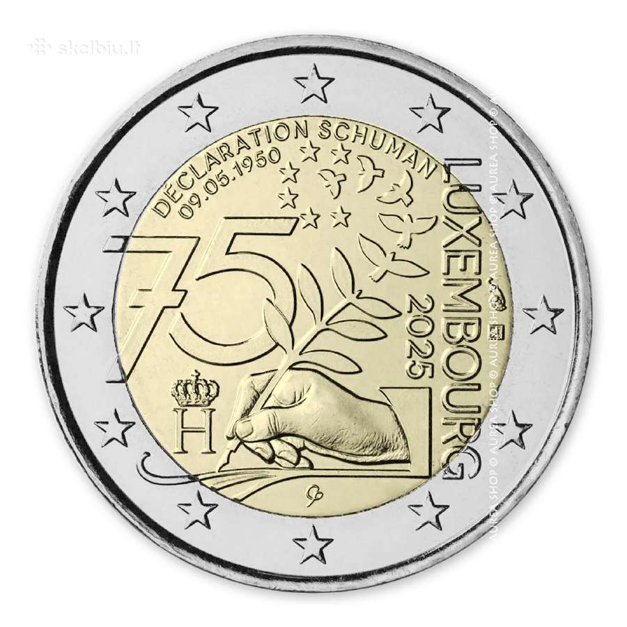 2025 Liuksemburgo 2€ monetos!
