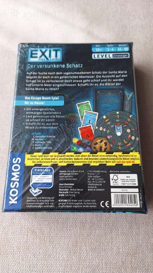 Exit: Der Versunkene Schatz stalo žaidimas