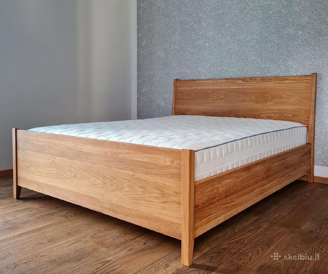 Medinės lovos su patalynės dėže - nuotraukos Nr. 7