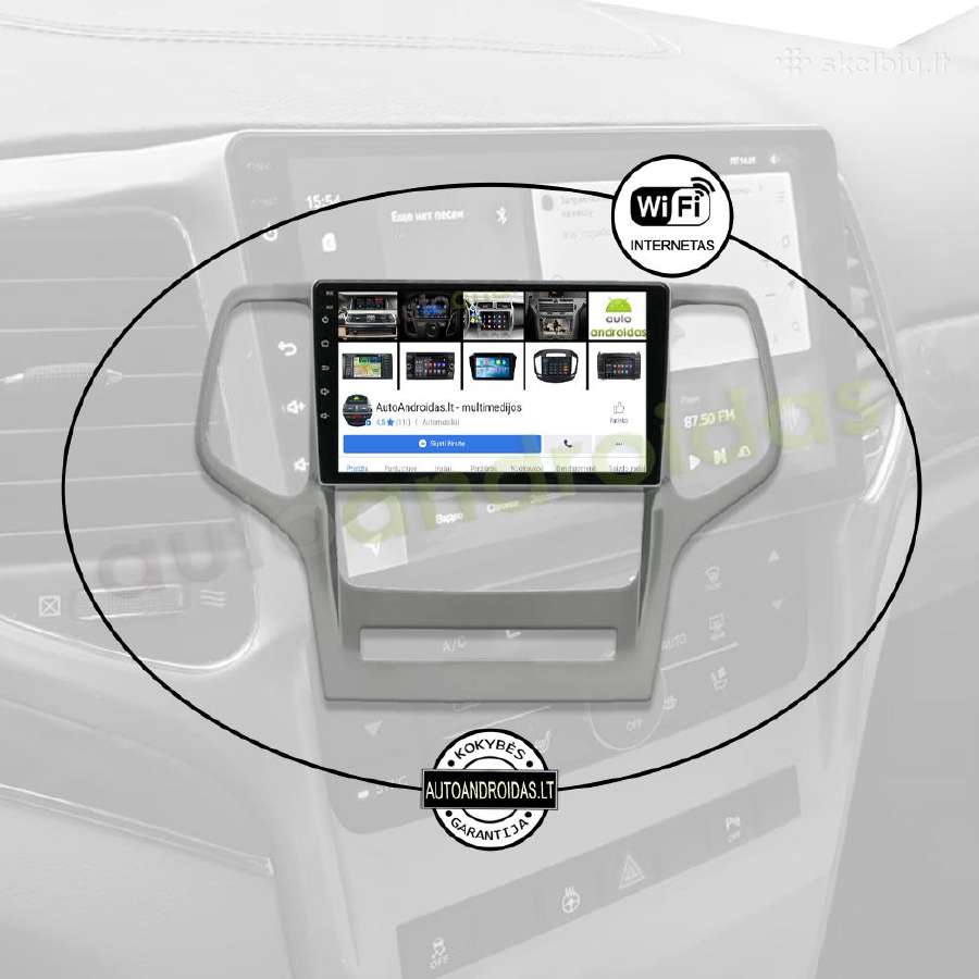 Jeep Grand Cherokee 2008-13 Android multimedia GPS - nuotraukos Nr. 3