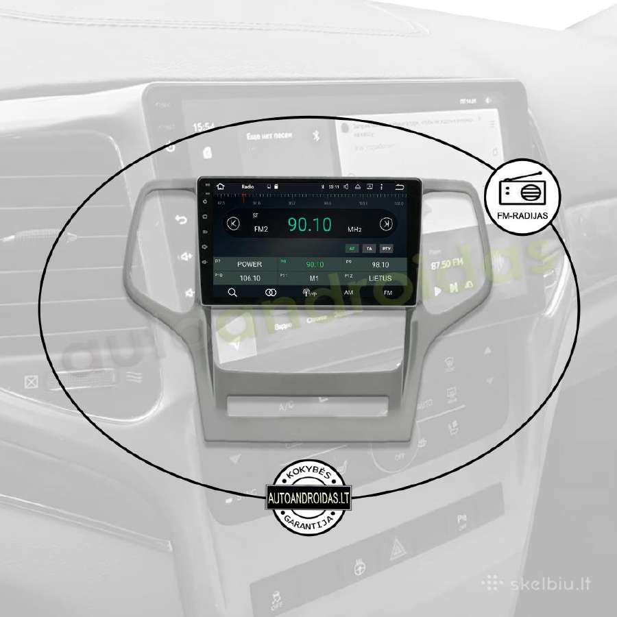 Jeep Grand Cherokee 2008-13 Android multimedia GPS - nuotraukos Nr. 4