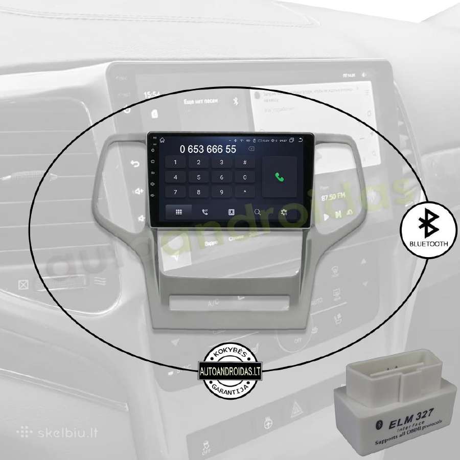Jeep Grand Cherokee 2008-13 Android multimedia GPS - nuotraukos Nr. 5