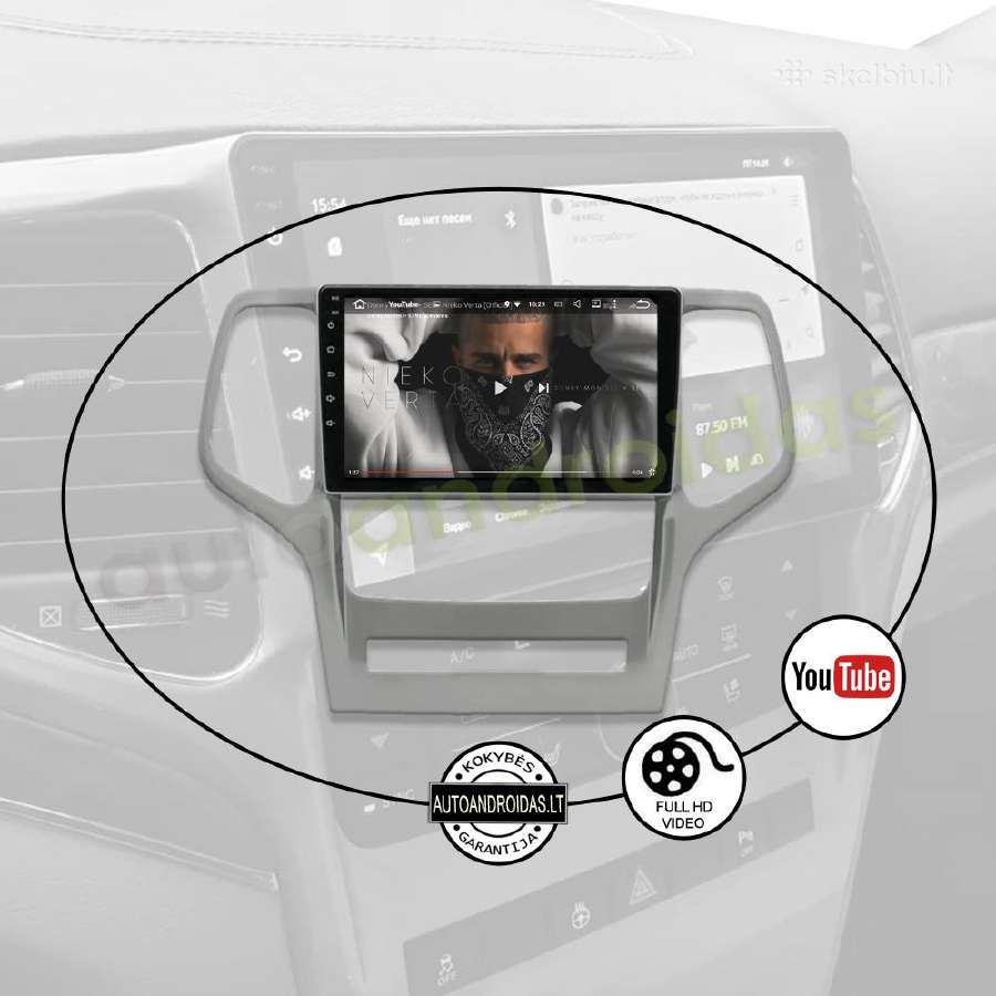 Jeep Grand Cherokee 2008-13 Android multimedia GPS - nuotraukos Nr. 9