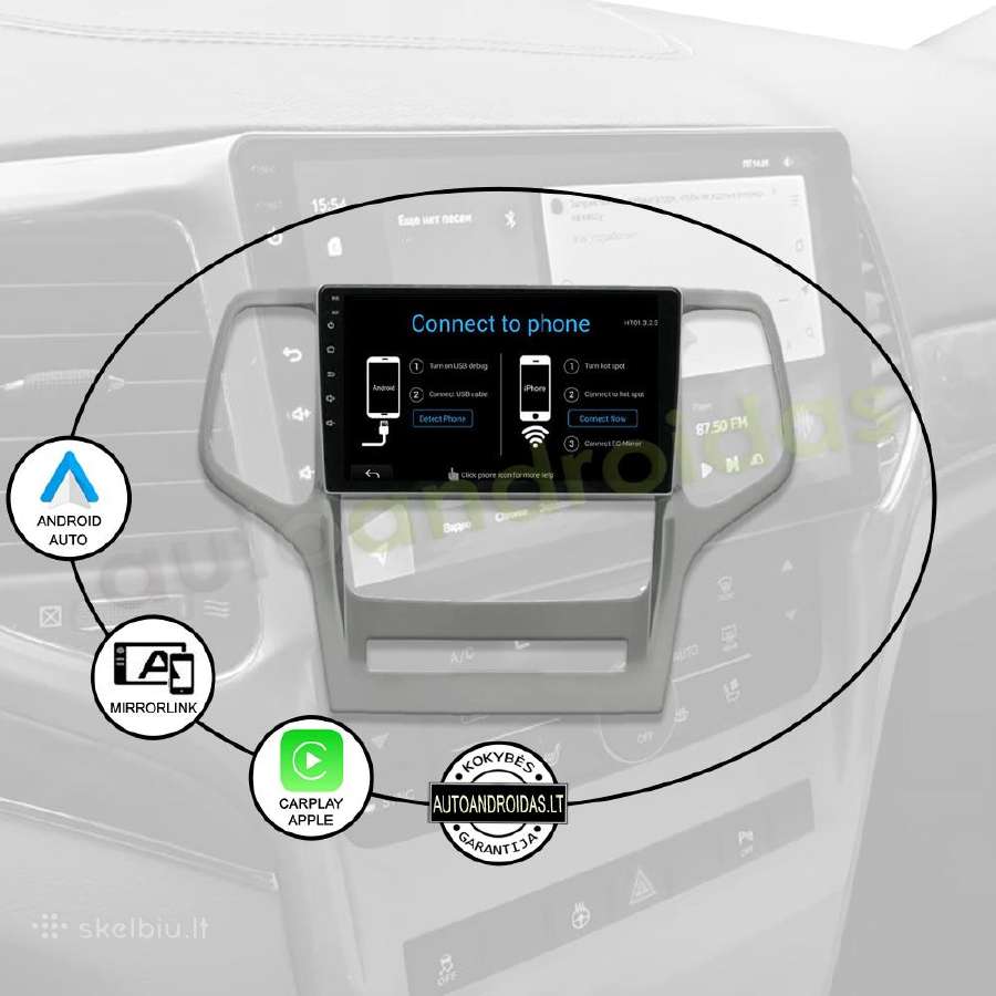 Jeep Grand Cherokee 2008-13 Android multimedia GPS - nuotraukos Nr. 10