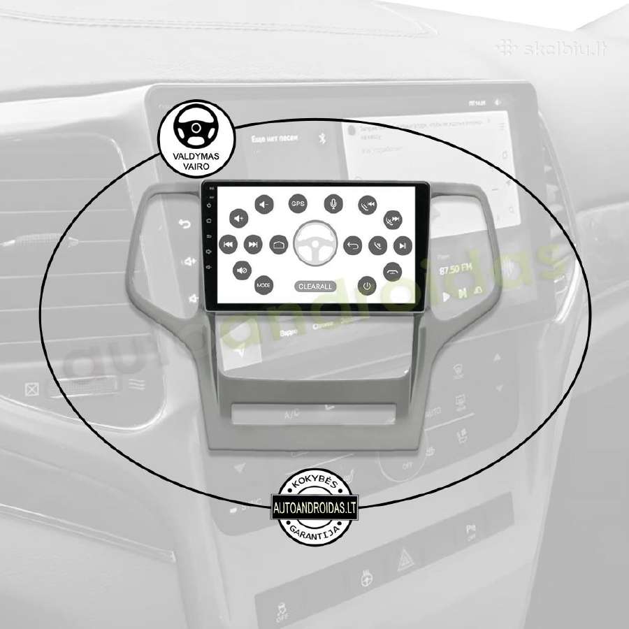 Jeep Grand Cherokee 2008-13 Android multimedia GPS - nuotraukos Nr. 12