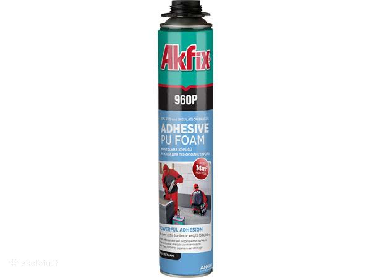 Akfix 960p poliuretaninės klijavimo putos - nuotraukos Nr. 2
