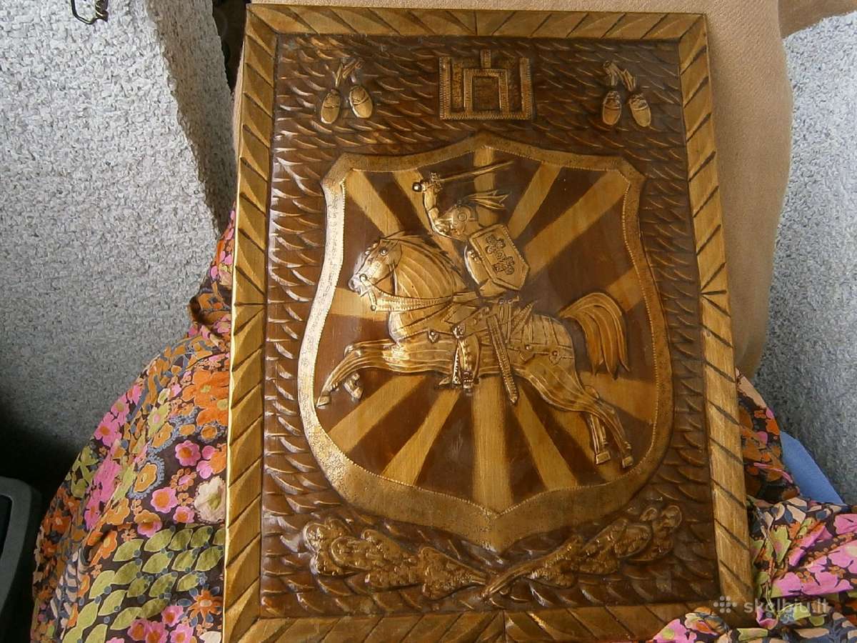 "vytis"iš vario nukaltas paveikslas