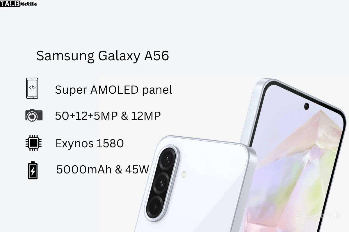 Samsung Galaxy A56 5G 128gb naujas garantija