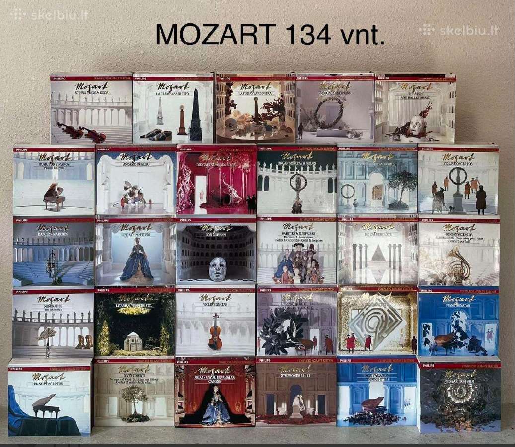 Mozart 134 vnt. CD kolekcija