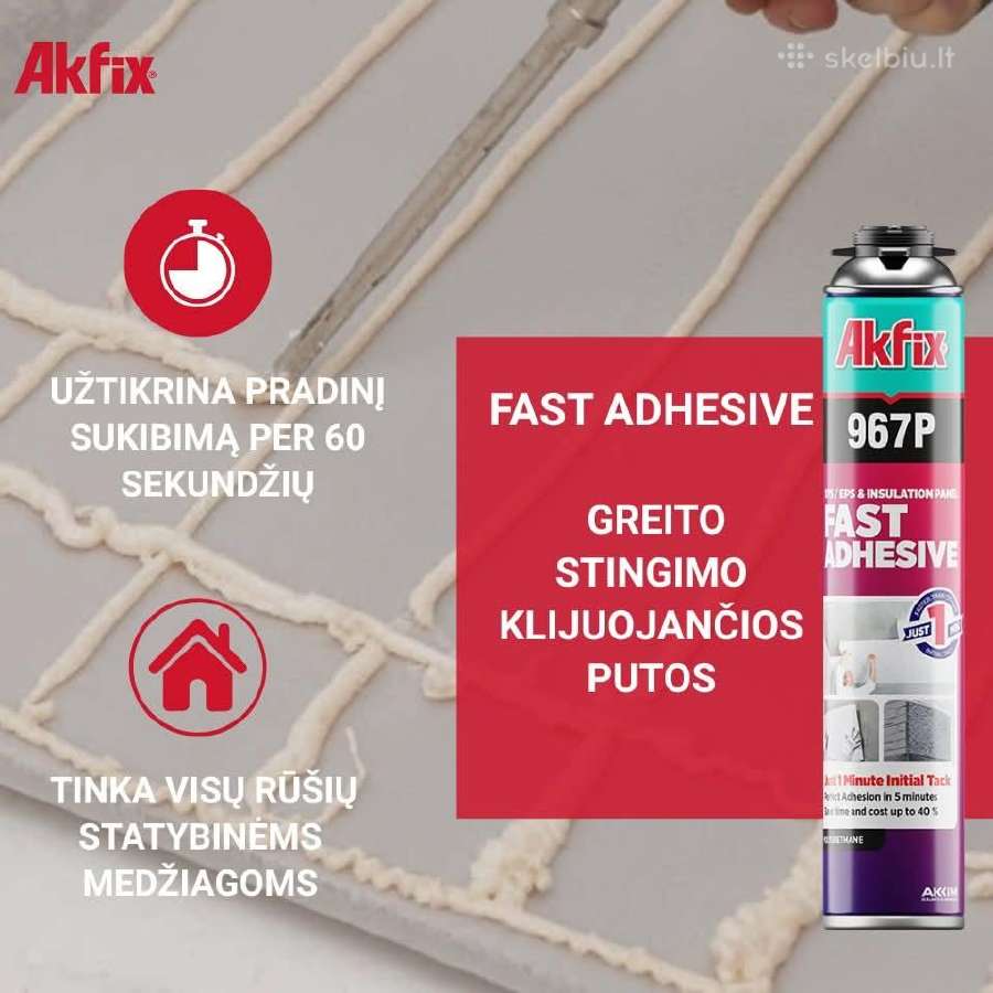 Akfix 967p greito stingimo klijavimo putos
