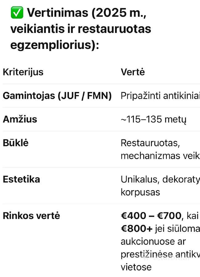 Antikvarinis laikrodis - nuotraukos Nr. 10