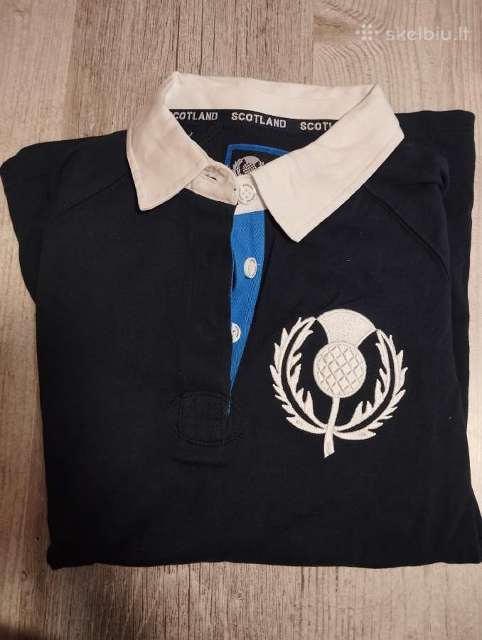 Nauji Scotland rugby moteriški polo marškinėliai