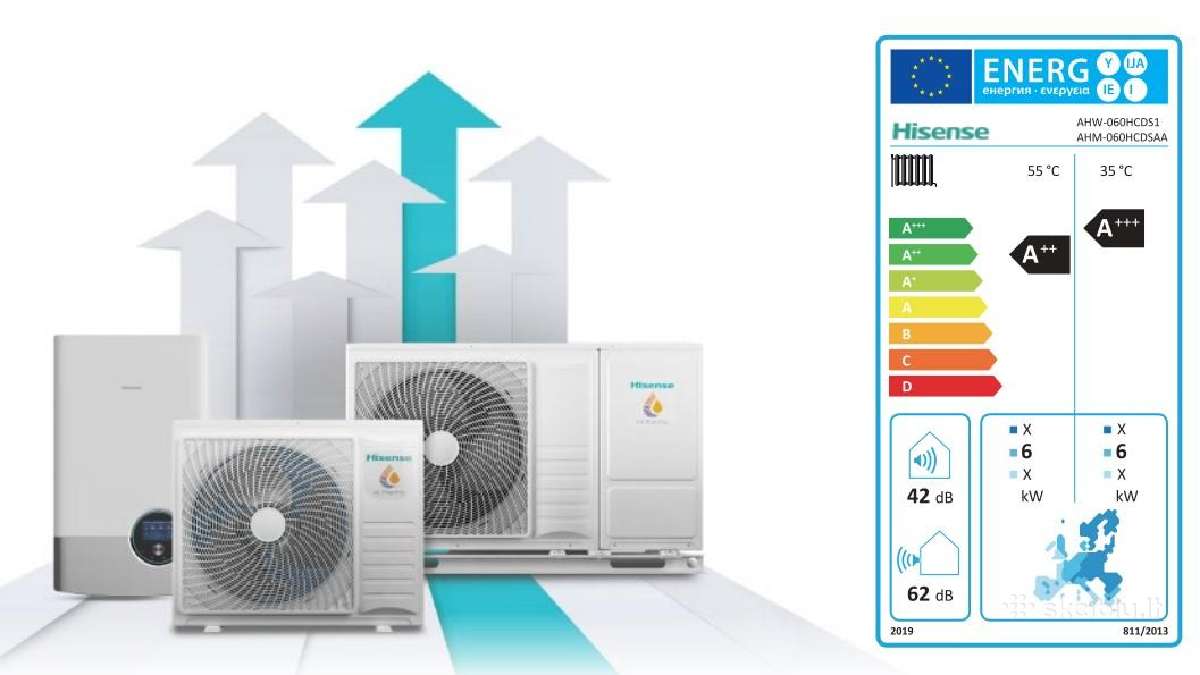 Šilumos siurblys oras vanduo Hisense 6kw - nuotraukos Nr. 4