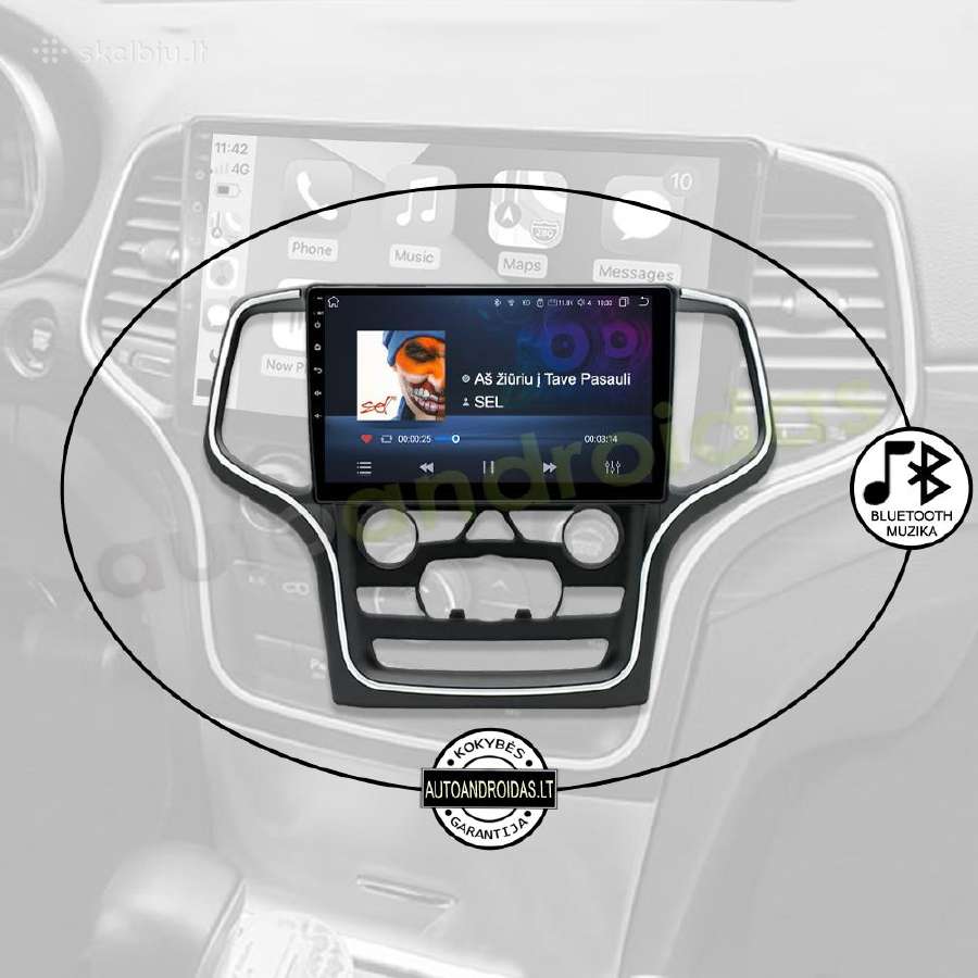 Jeep Grand Cherokee 2008-13 Android multimedia GPS - nuotraukos Nr. 6