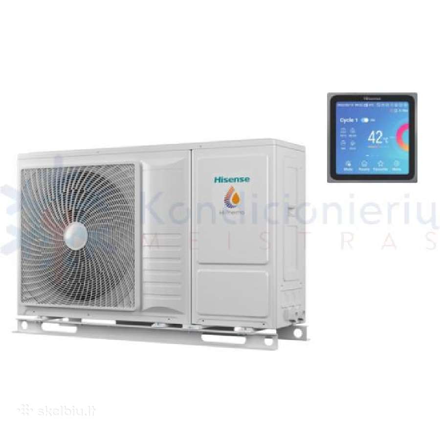 Šilumos siurbliai oras vanduo Hisense 8kw