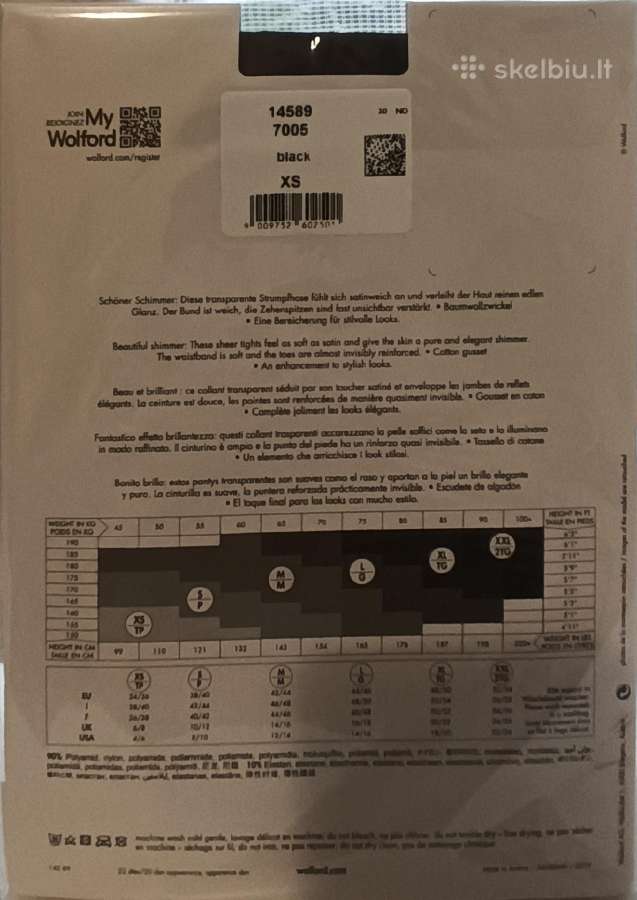Wolford primrose tights 20 denų pėdkelnės - nuotraukos Nr. 2