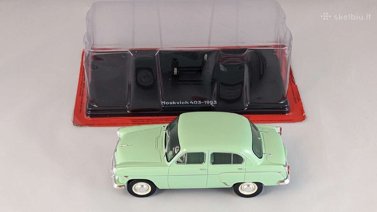 1/24 modeliukas Moskvich 403 1963 - nuotraukos Nr. 6