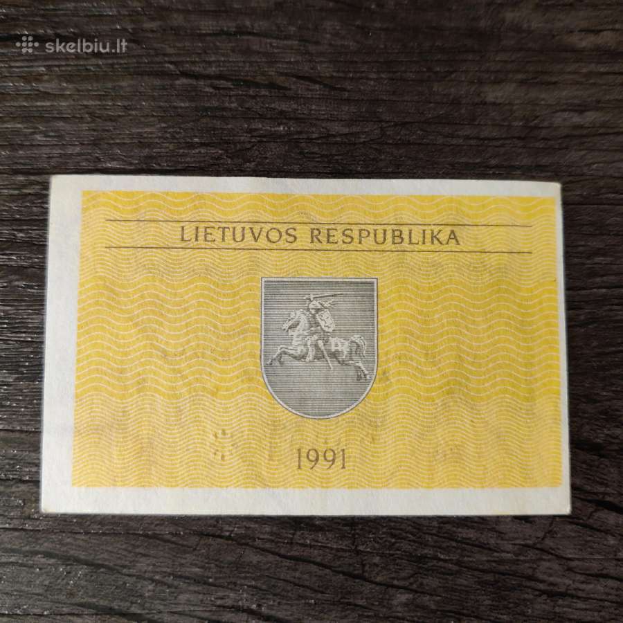 0.10 talonu 1991 serijos nr iš 5 skaičių vietoje 6 - nuotraukos Nr. 2