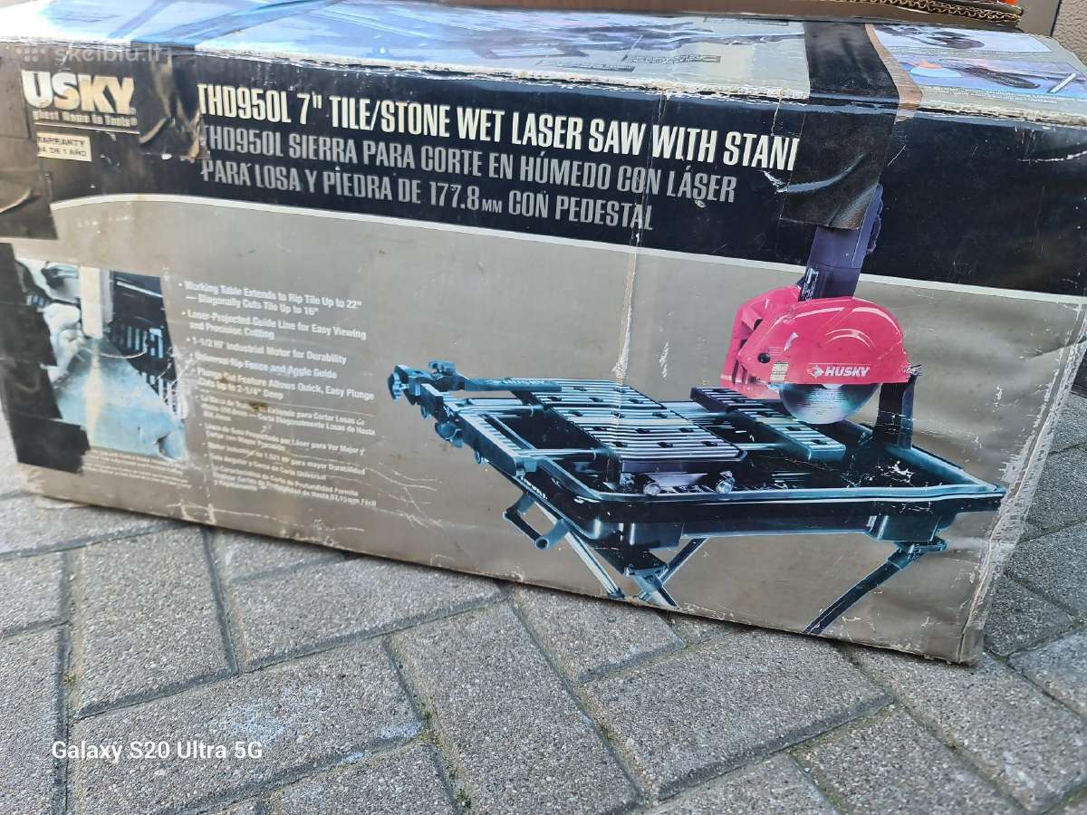 Husky 7" Thd950l plyteliu pjaustykle stakles - nuotraukos Nr. 2