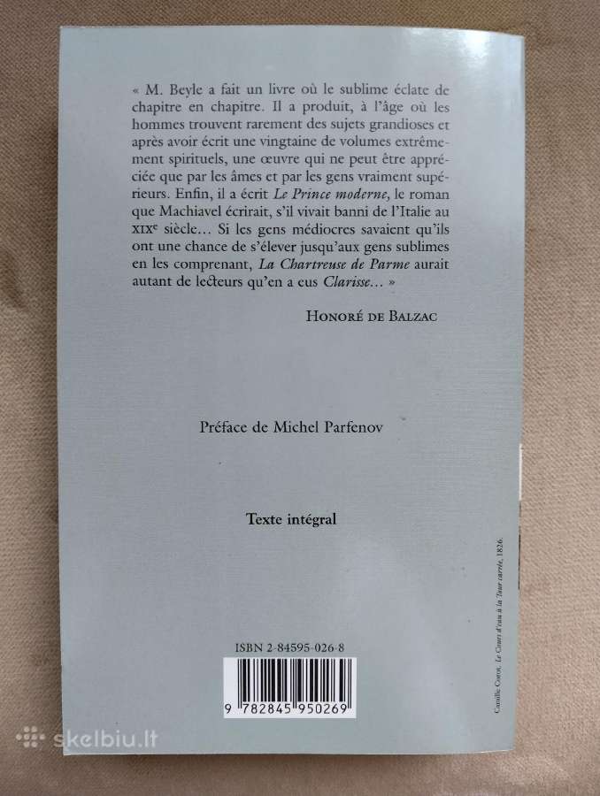 Stendhal- La Chartreuse de Parme - nuotraukos Nr. 2