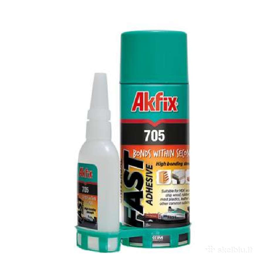 Akfix 705 dvikomponenčiai klijai su aktyvatoriumi - nuotraukos Nr. 4