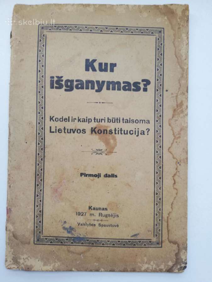Lietuvos konstitucija 1927m
