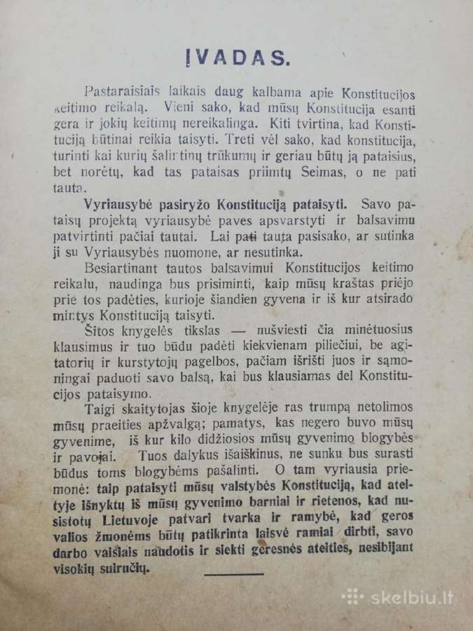 Lietuvos konstitucija 1927m - nuotraukos Nr. 2