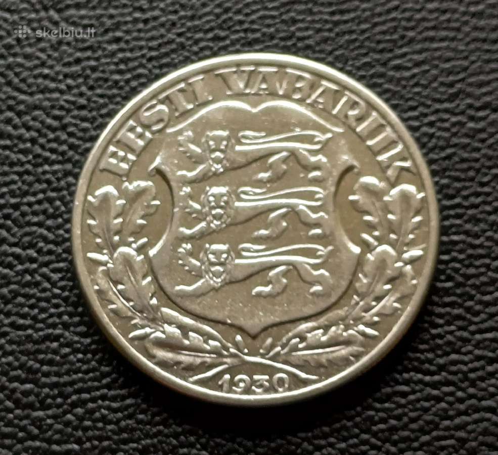 (46) 2 kronos 1930m. Estija sidabras - nuotraukos Nr. 2