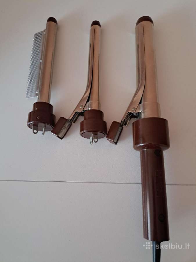 Vintažinės elektrinės žnyplės ir šukos plaukams - nuotraukos Nr. 4